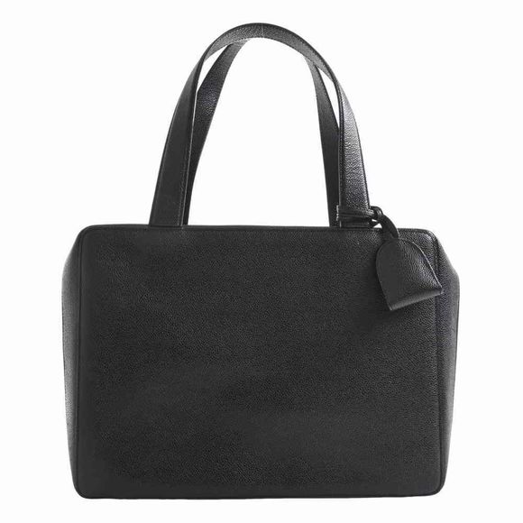 Chanel Caviar Skin Turn Lock Here Mark Business Bag Briefcase Black - Picture 2 of 8